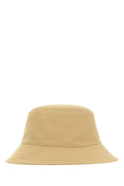 BURBERRY BURBERRY BEIGE POLYESTER BLEND BUCKET HAT