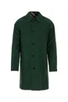 Burberry Reversible Gabardine Overcoat Long Sleeves In Multi