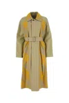 Burberry Women Two-tone Cotton Reversible Bradford Trench Coat In Multi