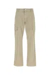 Burberry Men Cappuccino Cotton Cargo Pant In Brown