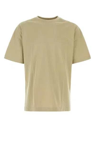 Burberry Cappuccino Cotton Oversize T-shirt In Hunter