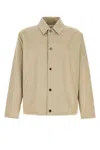 Burberry Gabardine Jacket With Collared Neck And Side Pockets