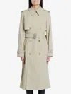 Burberry Trench Coat With Belted Waist And Epaulettes