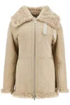 Burberry Shearling-lined Leather Jacket