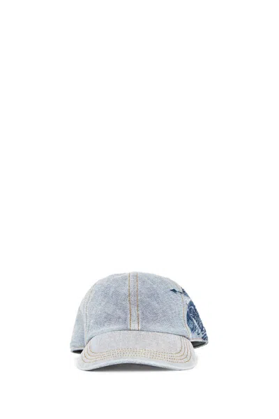 Burberry Logo-print Denim Baseball Cap In Blue