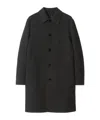 Burberry Mid-length Wool Car Coat In Charcoal-grey