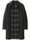 Burberry Car Coat In Grey