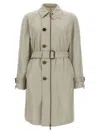 Burberry Car Coat Silk Coats And Trench Coats Gray