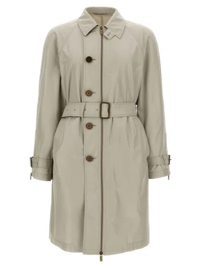 BURBERRY BURBERRY CAR COAT SILK