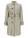 Burberry Car Coat Silk Coats And Trench Coats Gray