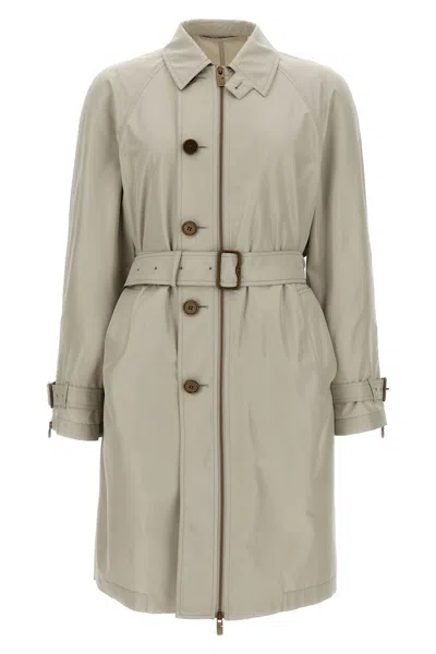 BURBERRY BURBERRY CAR COAT SILK