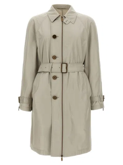 BURBERRY BURBERRY CAR COAT SILK