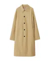 Burberry Single-breasted Wool Coat In Brown