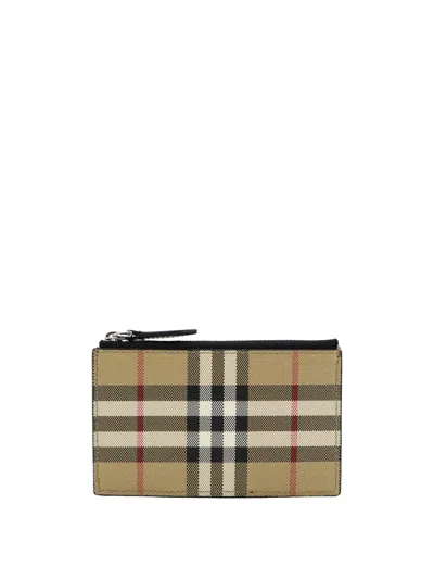 Burberry Card Holder In Beige