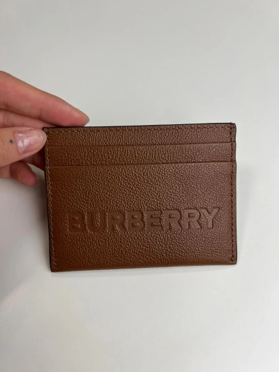 Pre-owned Burberry Card Holder | Card Case In Brown