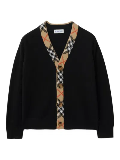 Burberry Cardigan In Black