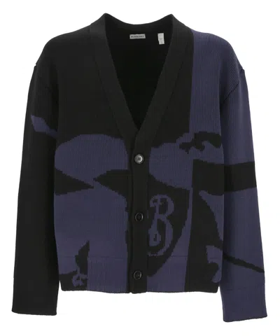 Burberry Cardigan In Black