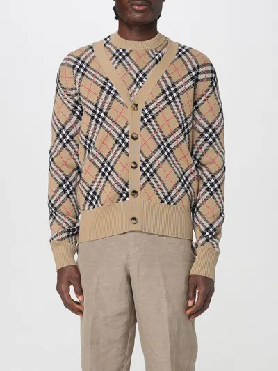 Burberry Cardigan  Men Color Sand In Neutral