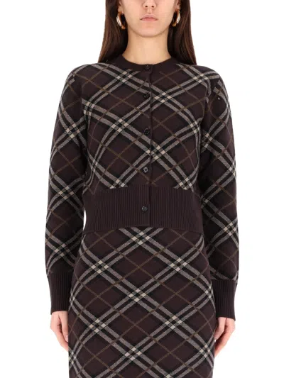 Burberry Elegant Women's Cashmere Blend Sweater In Brown