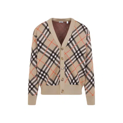 Burberry Cardigan Men In Multicolor