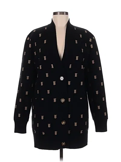 Pre-owned Burberry Cardigan Sweater In Black