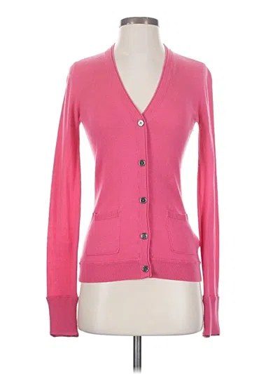 Pre-owned Burberry Cardigan Sweater In Pink