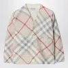 Burberry Cardigan With Light-coloured Check Motif