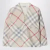 Burberry Cardigan With Light-coloured Check Motif
