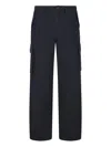 Burberry Cyrus Cargo Trousers Multiple Pocket Design In Blue