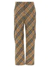 Burberry Functional Cargo Pocket Trousers In Beige