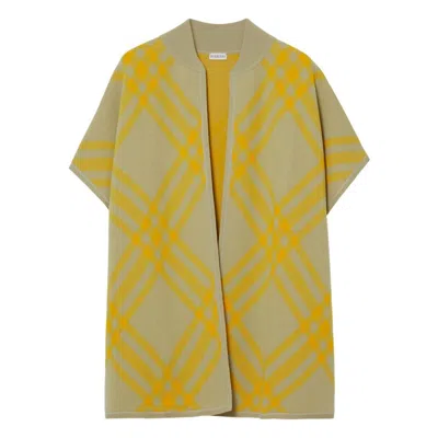 Burberry Carly Check-print Wool Cape