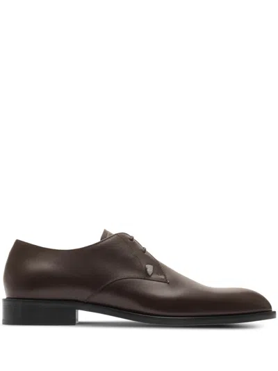 Burberry Carlyle Derby Shoes In Brown