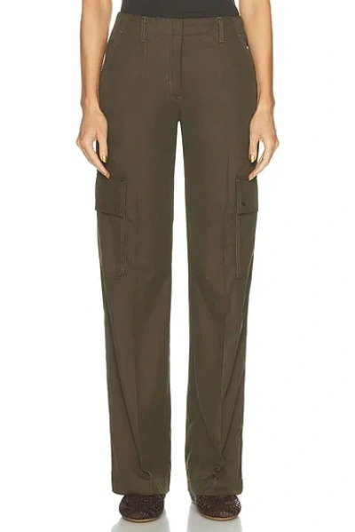 Burberry Cotton-blend Gabardine Cargo Pants In Brown