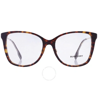 Burberry Carol Demo Square Ladies Eyeglasses Be2336f 3002 54 In Demo Lens