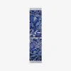 Burberry Carousel Ekd Cashmere Scarf In Blue
