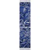 Burberry Carousel Ekd Cashmere Scarf In Blue