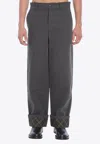 Burberry Carpenter Oversized Turn-up Pants In Black