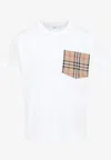 Burberry Check Pocket T-shirt In White