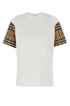 Burberry White Cotton T Shirt In White