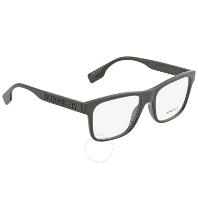 Burberry Carter Demo Square Men's Eyeglasses Be2353 3999 53 In Gray