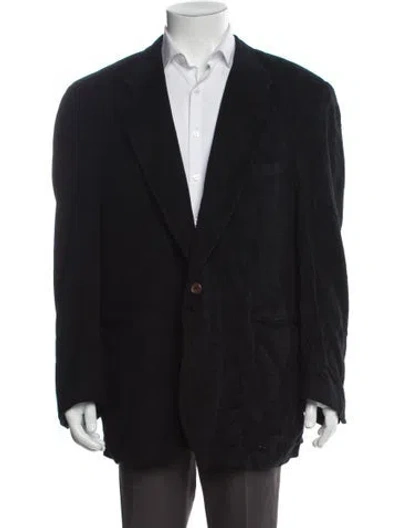 Pre-owned Burberry Cashmere Blazer In Black
