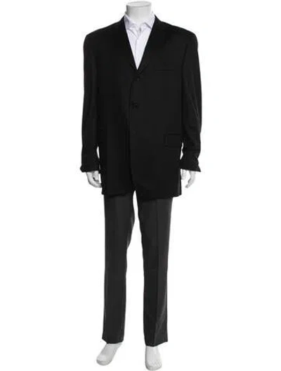 Pre-owned Burberry Cashmere Blazer In Black