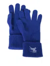 Burberry Cashmere Gloves In Blue