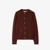 Burberry Cashmere Blend Cardigan In Box