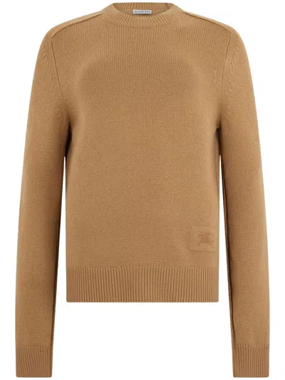 Burberry Cashmere Blend Crewneck Sweater In Multi