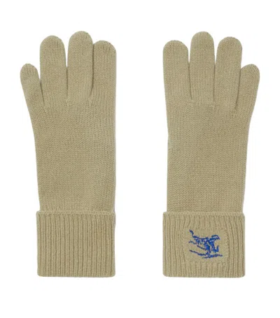 Burberry Cashmere-blend Gloves In Green