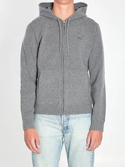 BURBERRY BURBERRY CASHMERE-BLEND HOODIE SWEATSHIRT