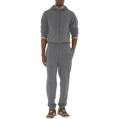 Burberry Cashmere Blend Jogging Pants In Gray