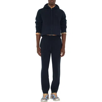 Burberry Cashmere Blend Jogging Pants In Blue