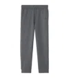 Burberry Cashmere-blend Logo Sweatpants In Gray